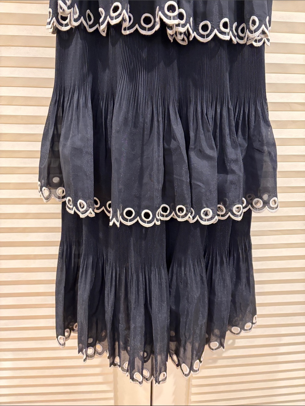 🔥CLEARANCE🔥 NWOT Zimmermann Black Tiered Spaghetti Dress, Size AU 2 = M - Picture 5 of 12